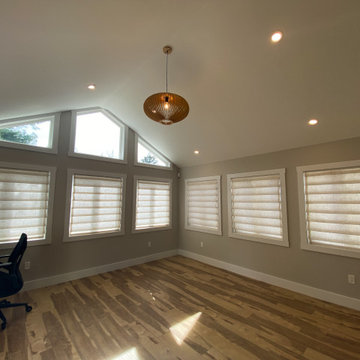 Sunroom Addition + Home Office + Workspace + Deck | Fall River, Nova Scotia