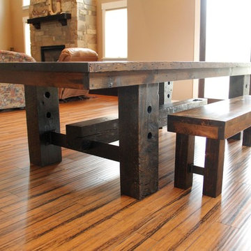 Rustic Reclaimed Wood Dining Table