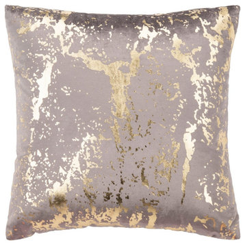 Safavieh Pari Pillow, Brown/Gold, 1'6" Square