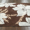 Country & Floral  3' 6"x5' 6" Brown Hand Tufted Area Rug ACR174