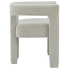 Athena Boucle Fabric Upholstered Accent/Dining Chair, Cream