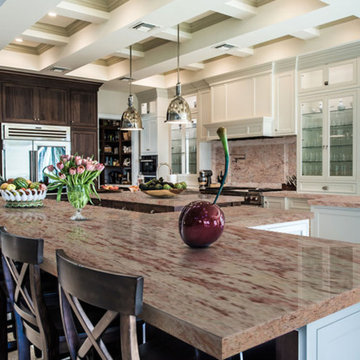 Ivory Brown Shivakashi Granite Kitchen