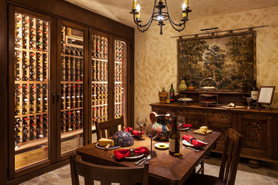 Inspiration for a timeless wine cellar remodel in San Francisco