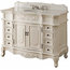 Morton Bathroom Vanity, Antique White, 48"