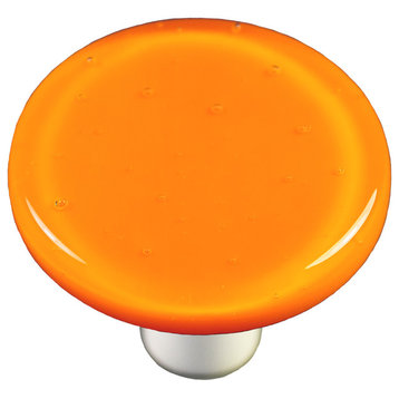 Pumpkin Orange Knob Round, Alum Post