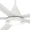 Minka Aire Cone 54" LED Indoor/Outdoor Ceiling Fan With Remote Control, White