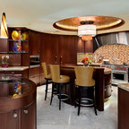 Coastal Condo Kitchen - Modern - Kitchen - Tampa - by AlliKristé Custom