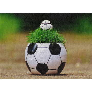 Soccer Ball 1 Area Rug, 5'0"x7'0"