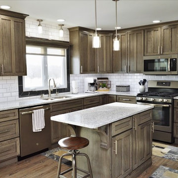 Valparaiso, IN. Haas Signature Collection. Hickory Driftwood Kitchen