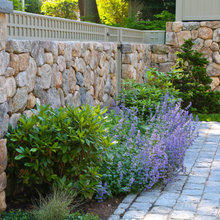 OUTDOOR - FENCE ABOVE BRICK OR STONE