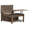 Square Lift Top Cocktail Table Urban Brown