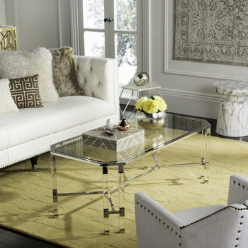 Modern Coffee Tables with Lucite Acrylic Legs