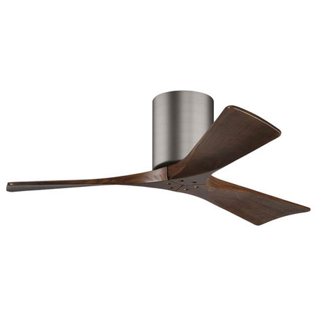 Matthews Fan IR3H-BP-MF Irene-3H Flush Mounted 42" Ceiling Fan, Brushed Pewter a