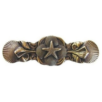 Seaside Pull, Antique-Style Brass