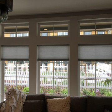 Honeycomb, Fabric Valances, Wood Blinds, Drapery
