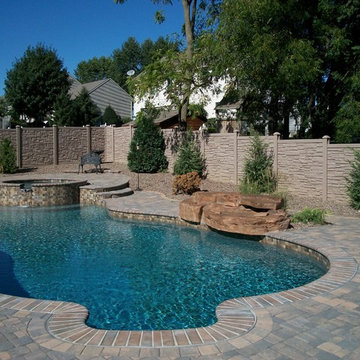 SimTek EcoStone simulated stone fencing - perimeter fencing