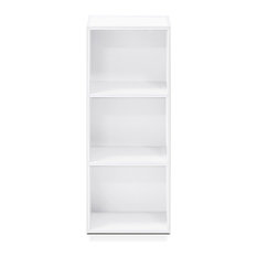 3-Tier Open Shelf Bookcase, White
