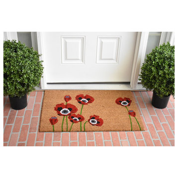 Red Poppies Doormat
