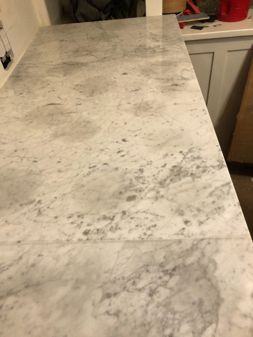 Just Installed Marble Started To Show, How To Remove Dark Spots From Granite Countertops