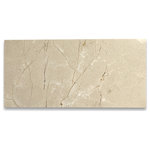 Stone Center Online - Crema Marfil Marble 6x12 Subway Tile Polished, 100 sq.ft. - Crema Marfil Marble tile 6" width x 12" length x 3/8" thickness; Polished (Glossy) finish