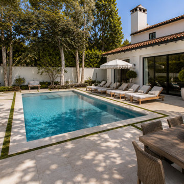 Modern Spanish Colonial Pool & Entertainer's Backyard