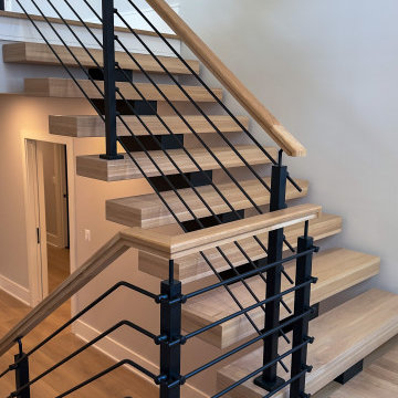 Project #147 | Modern Staircase with Seattle Style Stringer