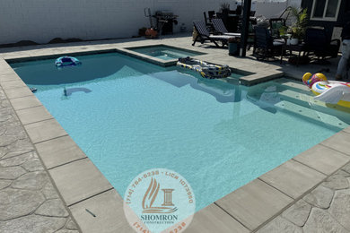 Example of a pool design in Orange County