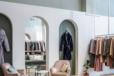 Mid-sized danish home design photo in Moscow