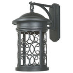 Designers Fountain - Designers Fountain 31131-ORB Ellington - One Light Outdoor Wall Lantern - This collection's delicate pattern of scroll grill work is offered in two finishes.Ellington One Light Outdoor Wall Lantern Oil Rubbed Bronze *UL Approved: YES *Energy Star Qualified: n/a  *ADA Certified: n/a  *Number of Lights:   *Bulb Included:No *Bulb Type:No *Finish Type:Oil Rubbed Bronze