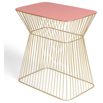 Modern Glam Side Table | Bold Monkey No Offence, Pink