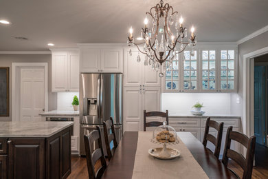 Inspiration for a transitional dining room remodel in Other