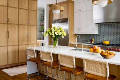 Kitchen - 1950s kitchen idea in Raleigh