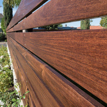 Ipe Fencing in the hills of Tarzana