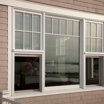Natural ventilation with retractable screens at New England home