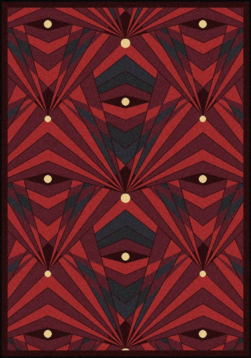 Any Day Matinee Rug, Deco Strobe, 3'10