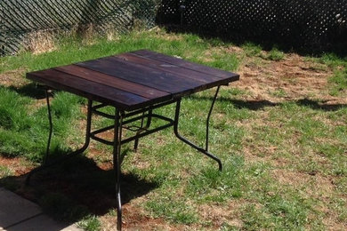 steel/wood tables