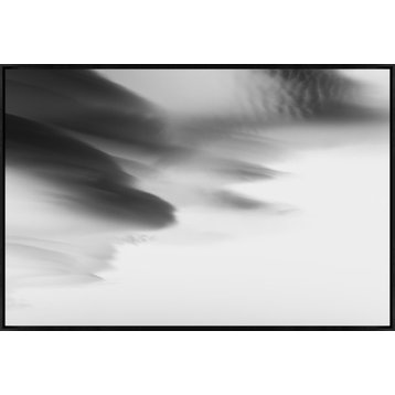 54x36 Lenticular Clouds XVI, Framed Artwork, Black