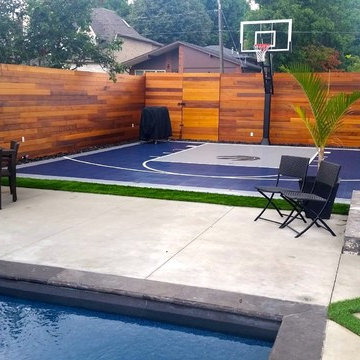 SnapSports® Backyard Home Game Court - Basketball
