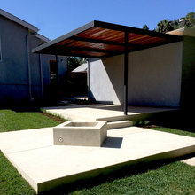 Poured Concrete Walkway and Patio
