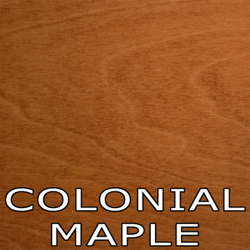 Flat Iron Hutch, 12x41x48, Colonial Maple