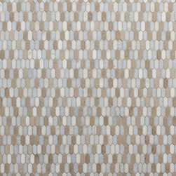 Tangent Hive Mosaic Tile in Celeste - Mosaic Tile