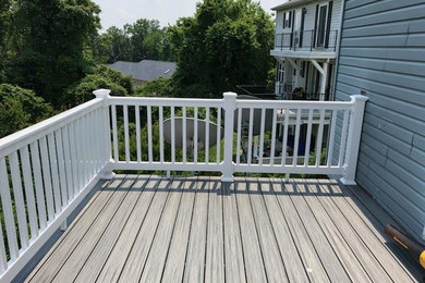Deck Refacing with TREX trancend Grey Decking