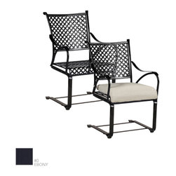 Paris Traditional Dining Spring Chair by Summer Classics - Outdoor Dining Chairs