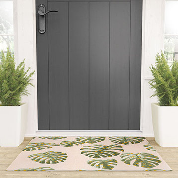 Dash and Ash Palm Oasis Welcome Mat