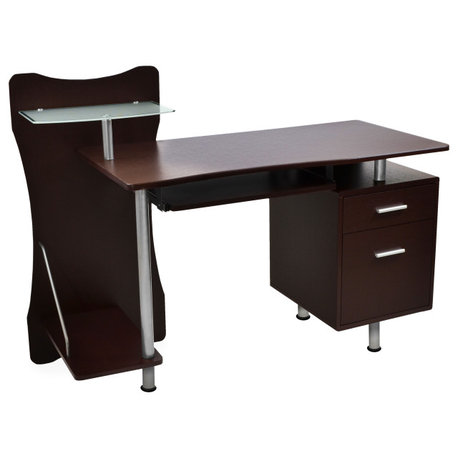 Techni Mobili Computer Desk Chocolate