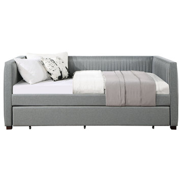 ACME Danyl Daybed and Trundle, T/T, Gray Fabric
