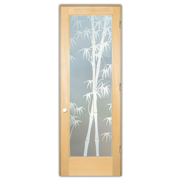 Interior Prehung Door or Interior Slab Door - Bamboo Shoots - Maple - 24" x...
