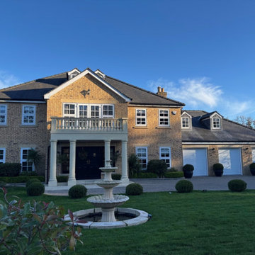 Full house of black uPVC double glazed windows installed in Wynyard Woods