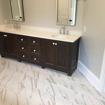 Amish Custom Cabinetry- Cherry Cognac and Maple Custom Green Paint Color