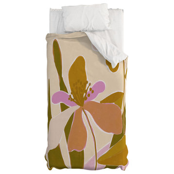 Deny Designs Alisa Galitsyna Colorful Iris Flowers Bed in a Bag, Twin Xl